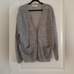 Vanessa Bruno Athe grey linen cardigan (size 1)